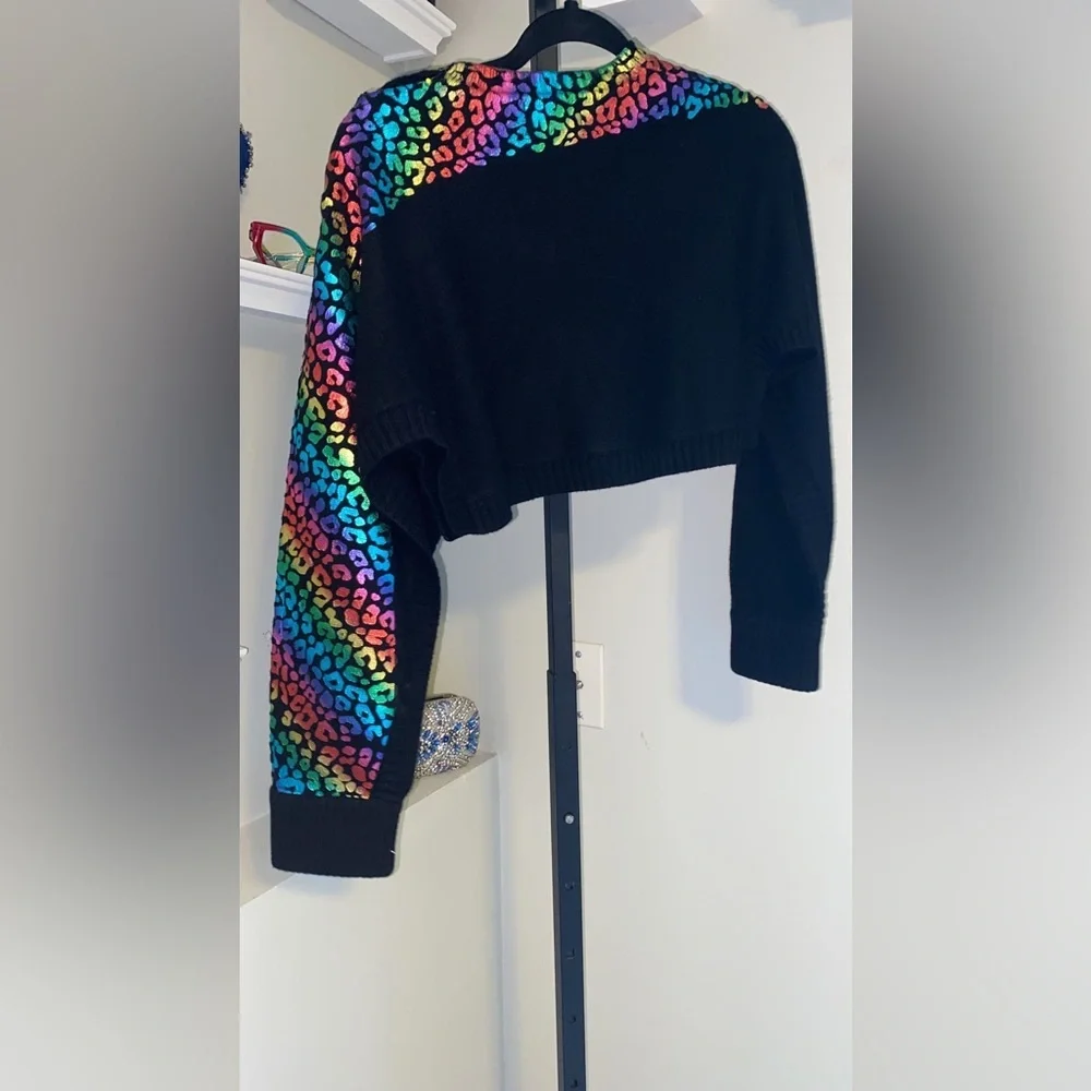 THREADS OF PRVLG
Black Leopard-print Cashmere Jumper - Picture 7 of 13